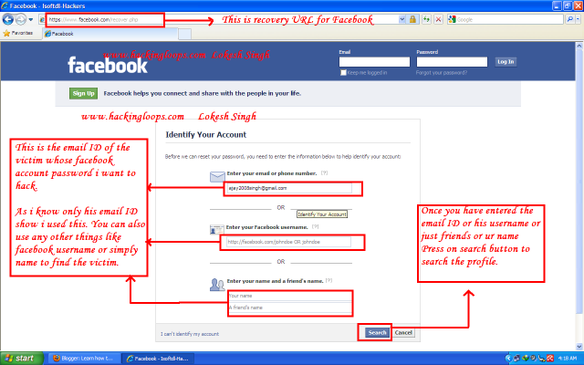 Learn How to hack Facebook account password